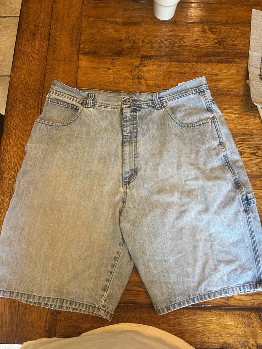 Wrangler Light Blue Denim Jean Shorts